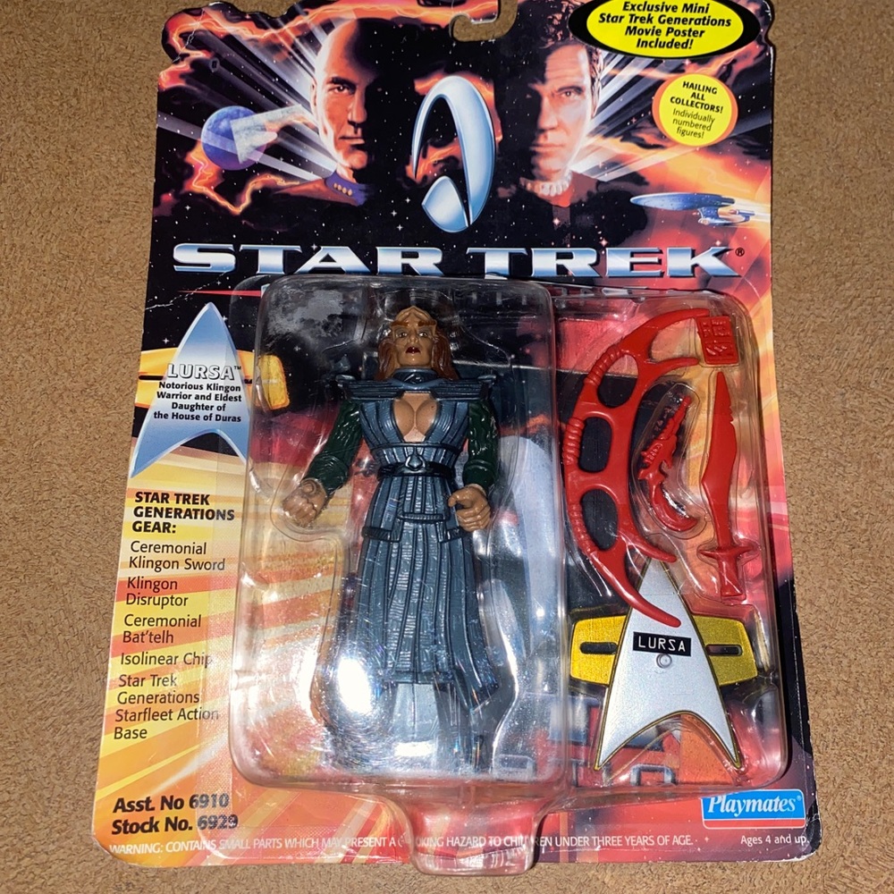 Vintage Star Trek generations Lursa collectible toy